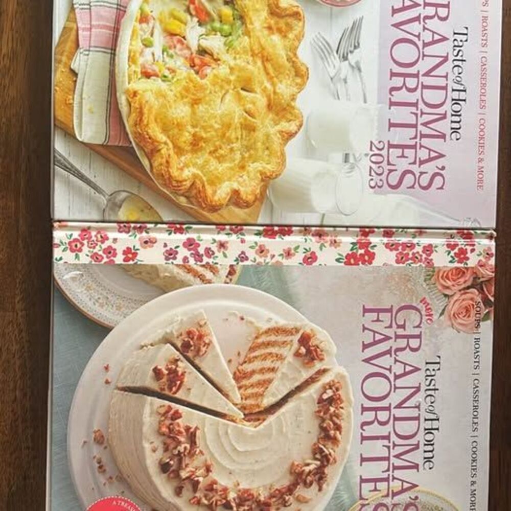 Taste of Home Grandma's Favorites 2023 & More Grandma's Favorites Cookbook Set
